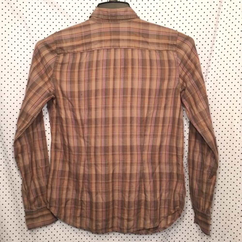 Lauren Ralph Lauren Plaid Button Down Ruffled Top - Picture 3 of 5